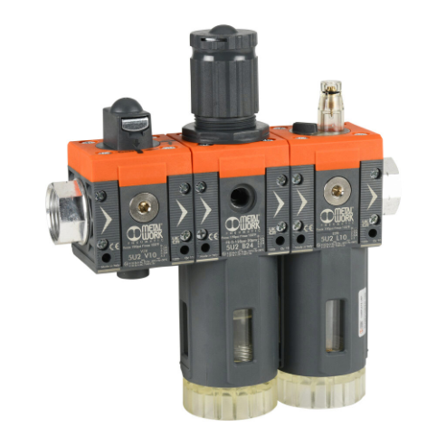 METAL WORK 5U26V10B24L106 Valve-Filter-Regulator-Lubricator, 1 Inch Female Npt Inlet | CV7FNG