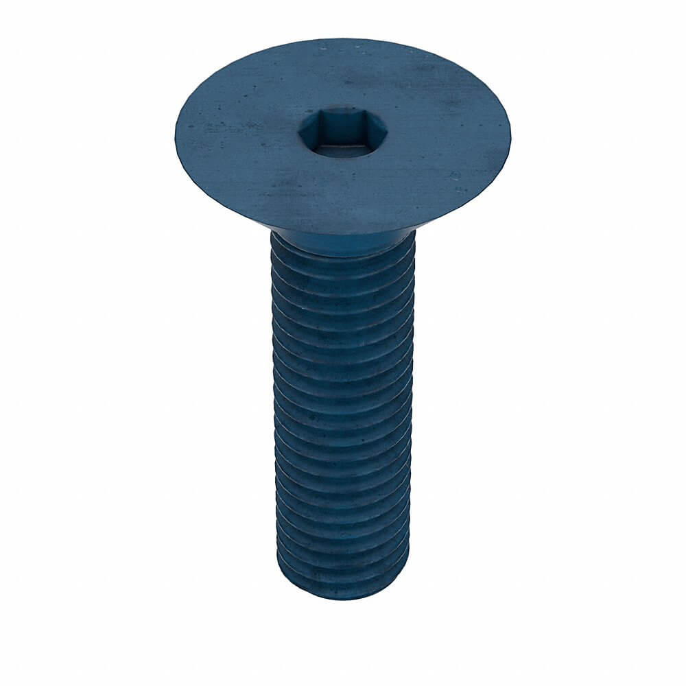 METRIC BLUE UST192878 Socket Cap Screw, Flat, M10 x 1.50 Thread Size, 40 Inch Length, 10Pk | AE7JNK 5YMU2