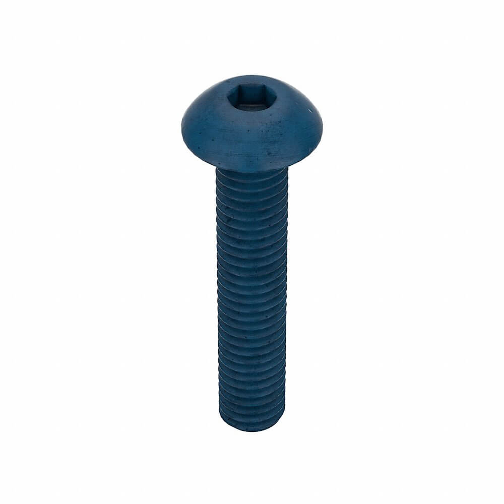 METRIC BLUE UST194863 Socket Cap Screw, Button, M3 x 0.50 Thread Size, 16 Inch Length, 50Pk | AE6HEX 5RYE0