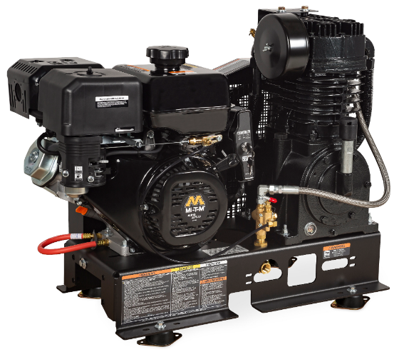 MI-T-M ABS-14M-B Gasoline Air Compressor, Pneumatic, Base Mount, 420 cc | CV6YYM