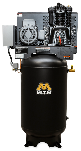 MI-T-M ACS-23175-80V Electric Air Compressor, 23.5 Cfm, 1250 rpm, 7.5 HP, 230 V, 1 Phase, 31 A | CV6YZK
