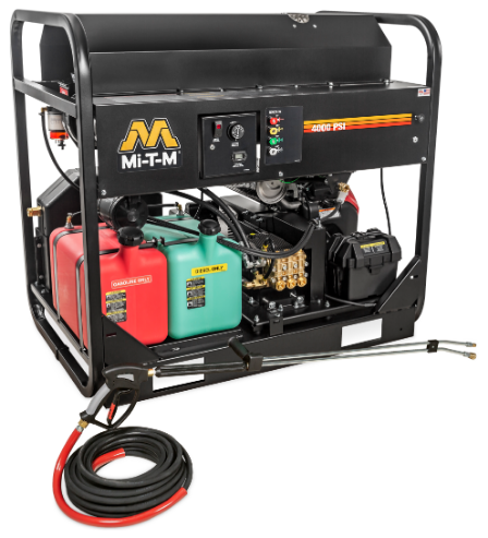 MI-T-M HS-4004-1MAH Pressure Washer, Gasoline Belt Drive, 4000 Psi, 4 Gpm, 688 cc Honda | CV6YUW