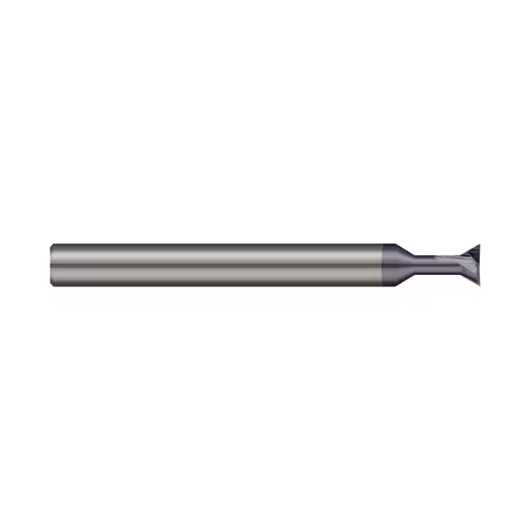 Dovetail Cutter, 0.2500 Inch (1/4) Cutter dia, Included Angle 30 Degrees