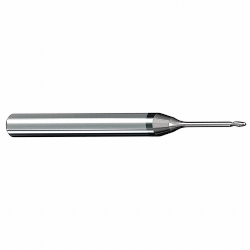 MICRO 100 MEF-030-045 Square End Mill, Single End, 1/64 Inch Milling Dia, 2 Flutes | CT3EHT 54FC73