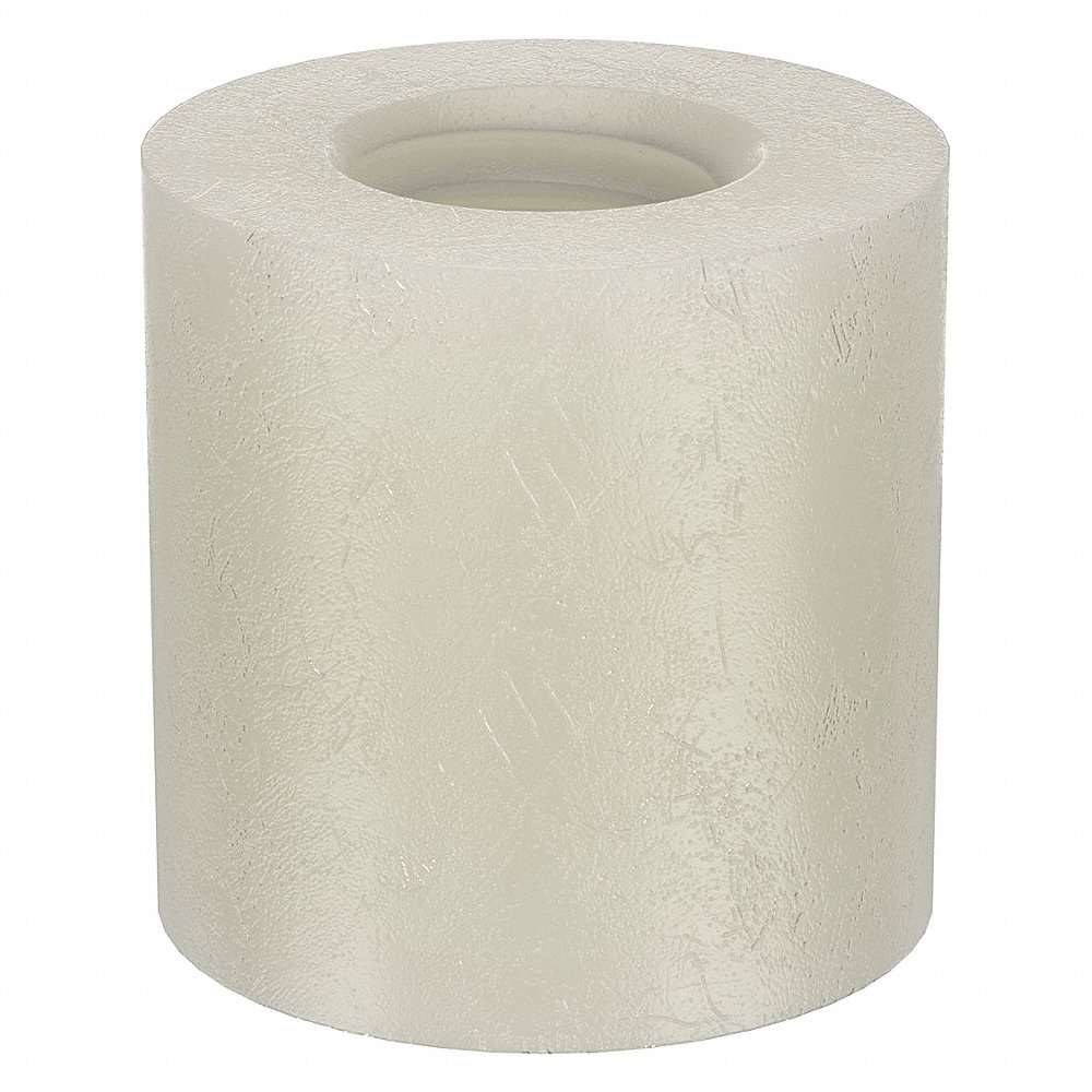 Round Standoff, 10-32 Thread Size, Nylon, 3/8 In Lg., Off White, Female