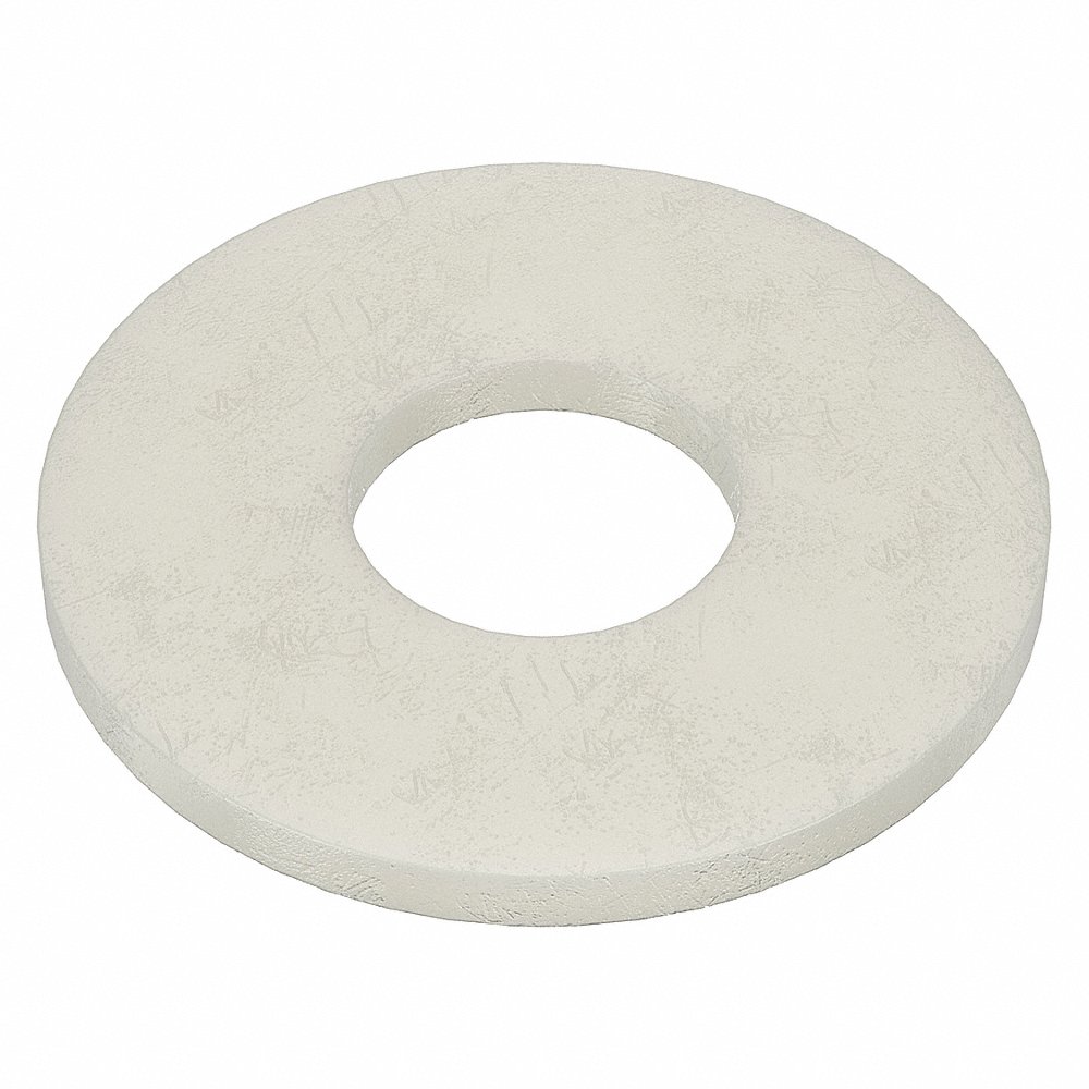 MICRO PLASTICS 17W08754 Flat Washer, Nylon, Fits, 5/16 Inch Size, 40Pk | AD7BBL 4DAW1