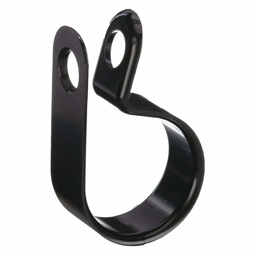 MICRO PLASTICS 22CC50D0250B Cable Clamp, Nylon, 1/4 Inch Size, Black, 25Pk | AA9QMF 1END5