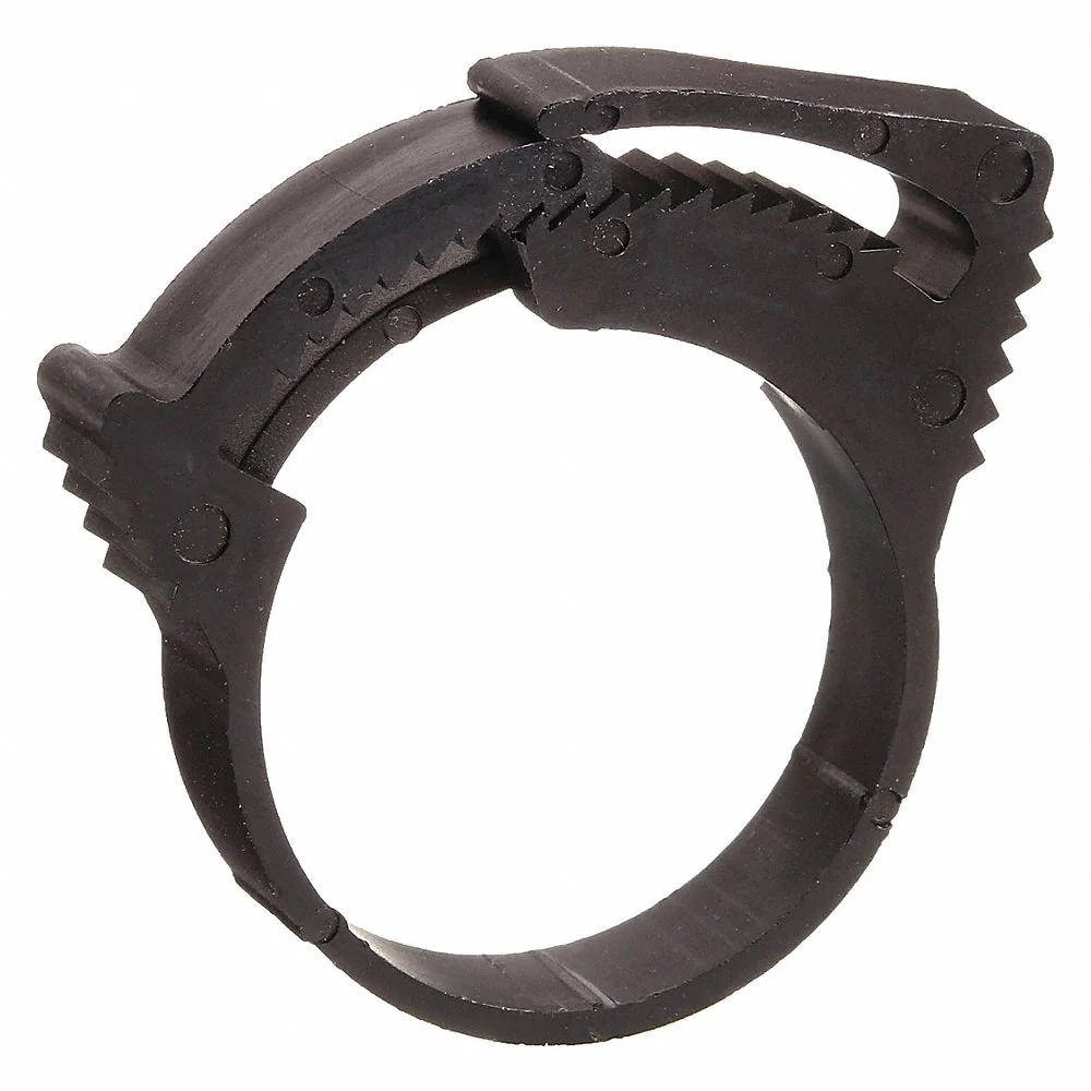 MICRO PLASTICS 22HC1031B Hose Clamp, Nylon, Max Dia. 1.187, 10Pk | AA9QPY 1ENL6
