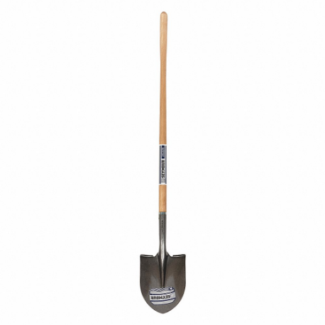 MIDWEST 49150 Round Pt. Shovel, 16 Ga, 48 Inch Widthood Handle | CT3EYD 44VK92
