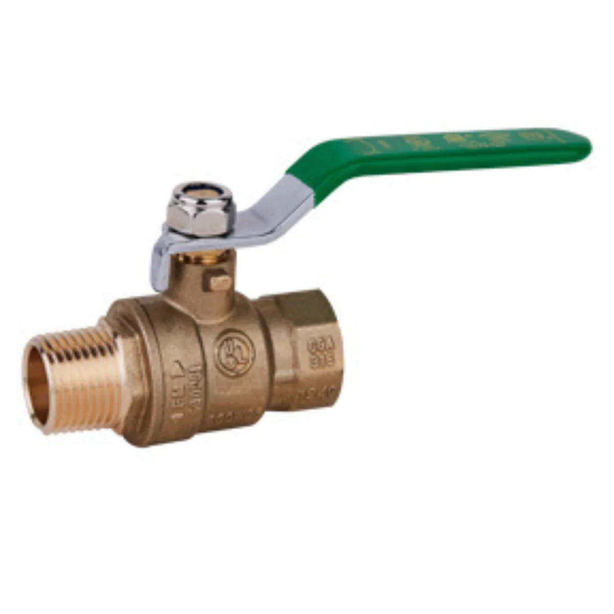 Ball Valve, 1/2 Inch MPT xFPT, Lead Free Brass