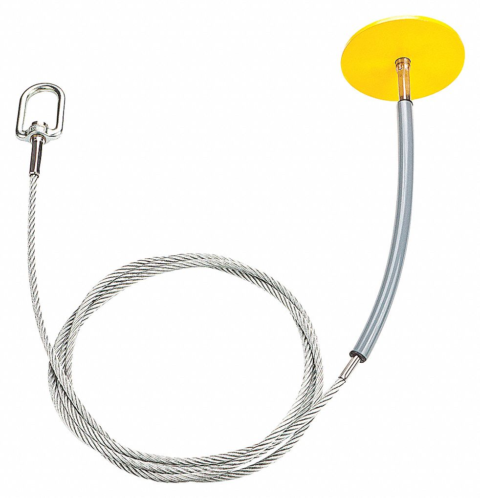 Drop-Through Swivel Anchors, 12 In, D-Ring, 1000 Lb Wt Capacity