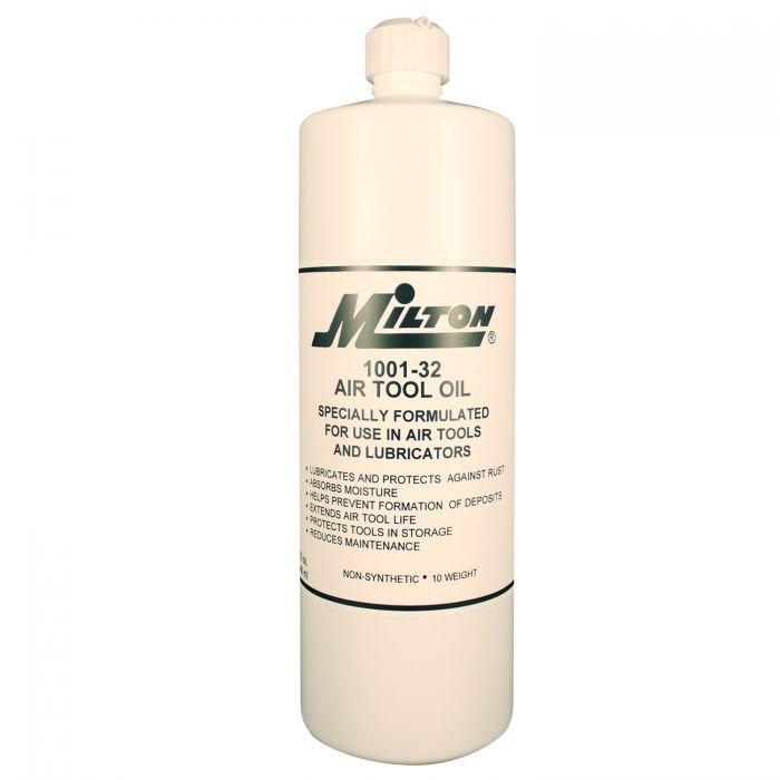 MILTON-INDUSTRIES 1001-32 Air Tool Oil, 32 Ounces, Pack of 12 | CD8ULL