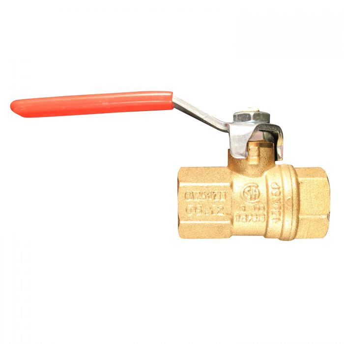 Brass Ball Valve, Full Port, 1/4 Inch NPT Female