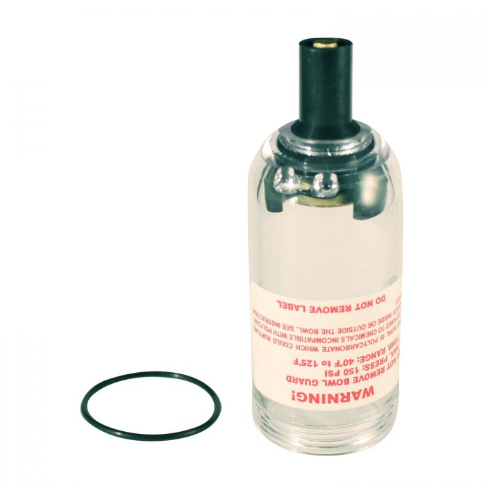 Mini Filter And Lubricator Replacement Bowl, Polycarbonate