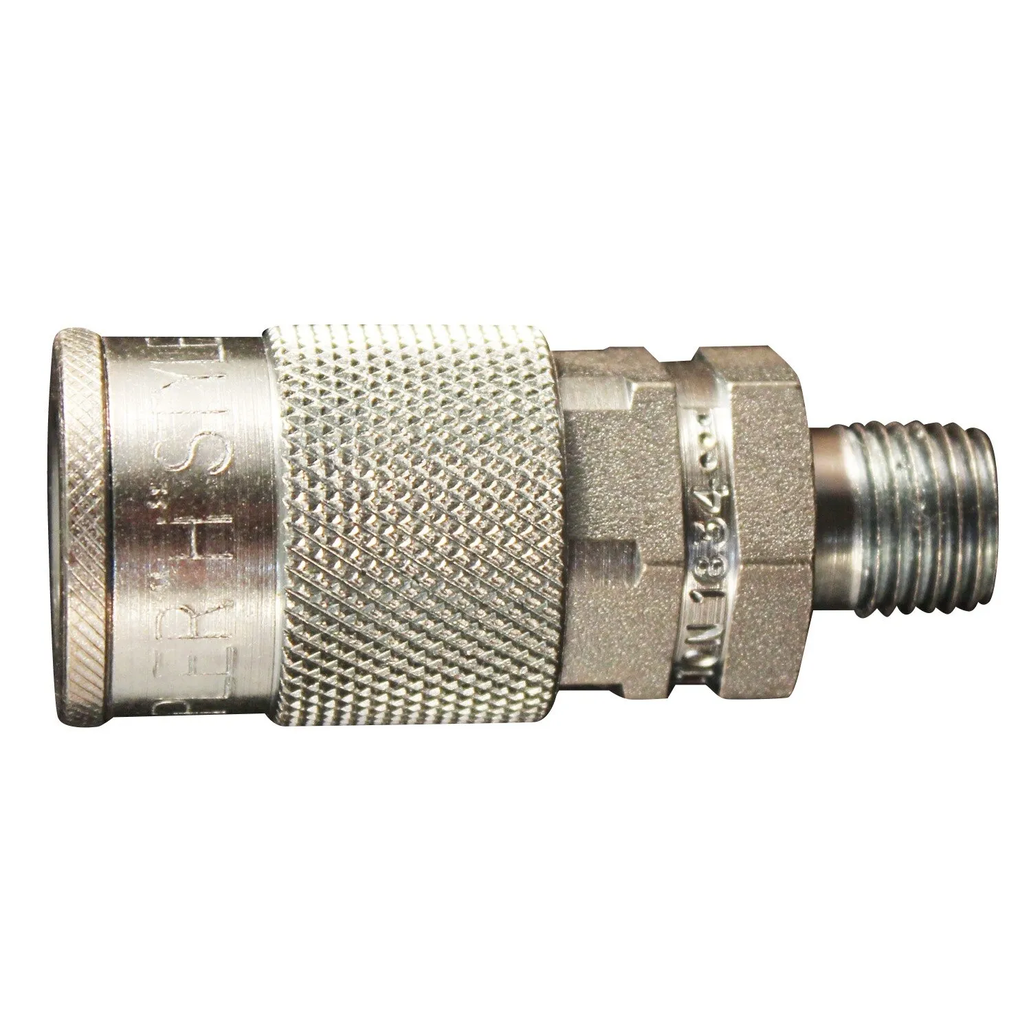 H Style Industrial Coupler, 1/4 Inch MNPT