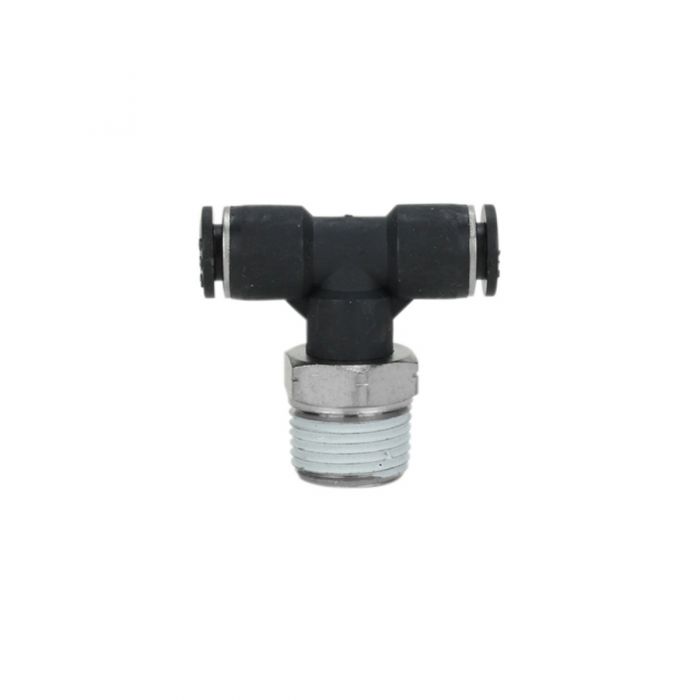 Swivel Branch Tee, Male, 1/4 Inch Tube Outer Dia., 3/8 Inch MNPT