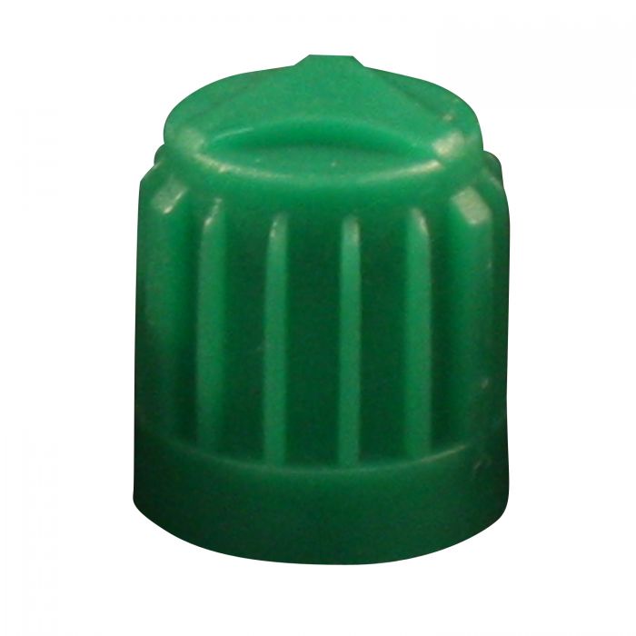 Dome Cap, Plastic, Green, Tr Vc8 Tire And Rim