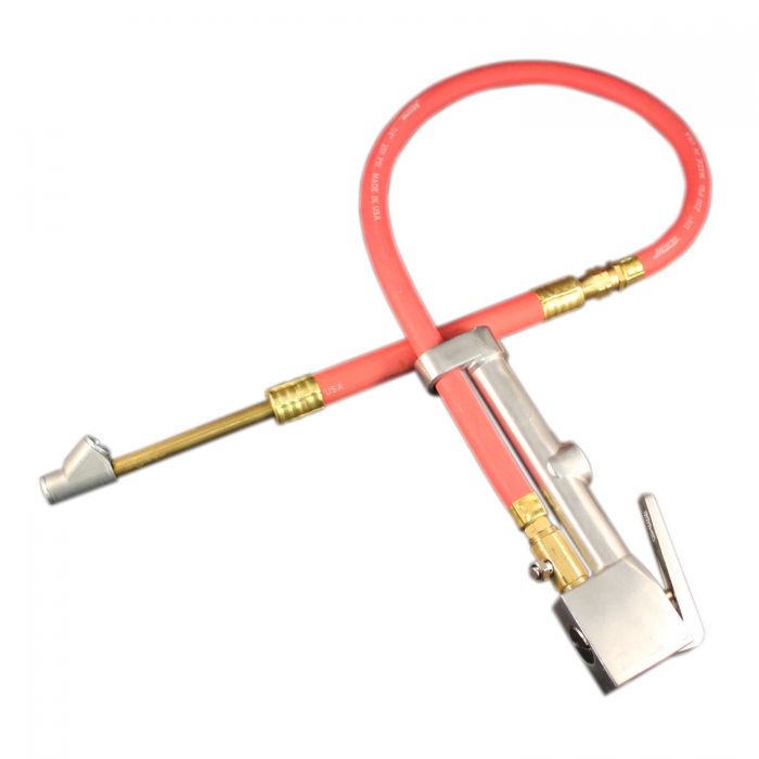 Tire Inflator Gauge, Extended Reach, Pressure Range 10 - 160 Lbs.