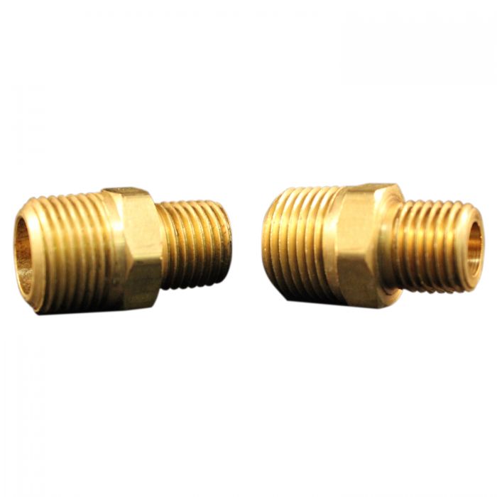 Hose Fitting, Hex Nipple, 3/8 x 1/4 Inch MNPT