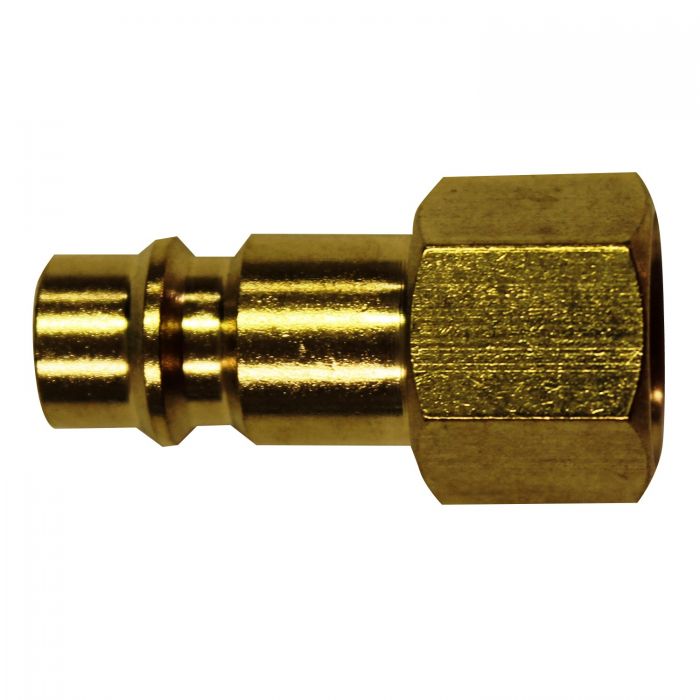 V Style Highflowpro Plug, Female, Size 1/4 Inch, Brass