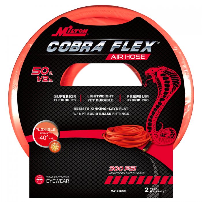 Cobra Flex Pu Hybrid Hose, 50 Feet Long, 1/4 Inch Inner Dia.