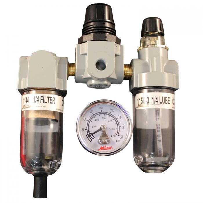 Deluxe FRL Trio, 1/4 Inch NPT