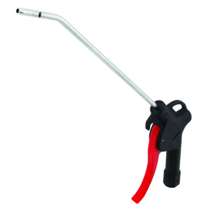 Pistol Grip Blow Gun, Extended Reach Safety Tip, 10 Inch Size