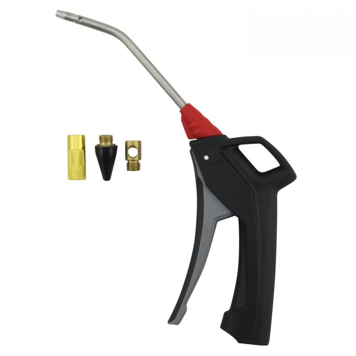 Pistol Grip Blow Gun Kit, 5 Inch Safety Tip Nozzle, 235 Psi