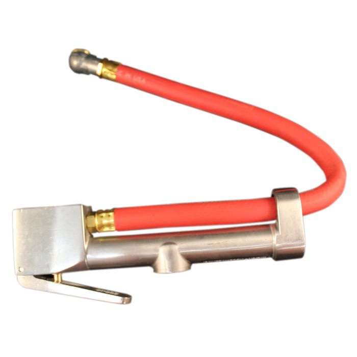 Inflator Gauge, Single Head Air Chuck, 15 Inch Hose