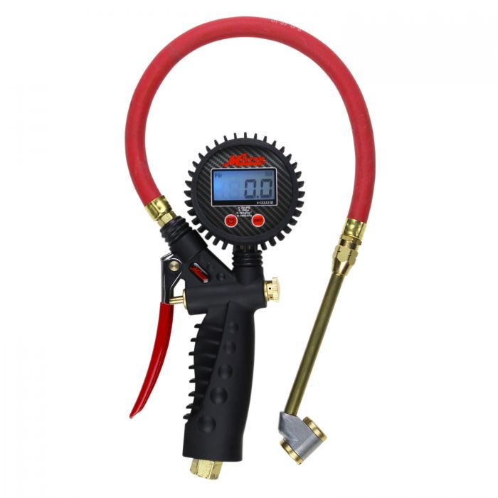Digital Tire Inflator/Pressure Pistol, Large Bore Dual Head Chuck