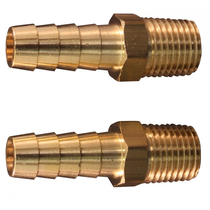 Hose End Fitting, 1/4 Inch MNPT, 3/8 Inch Inside Diameter