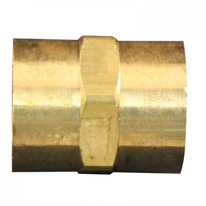 Hose Fitting, Hex Coupling, 3/8 x 3/8 Inch FNPT