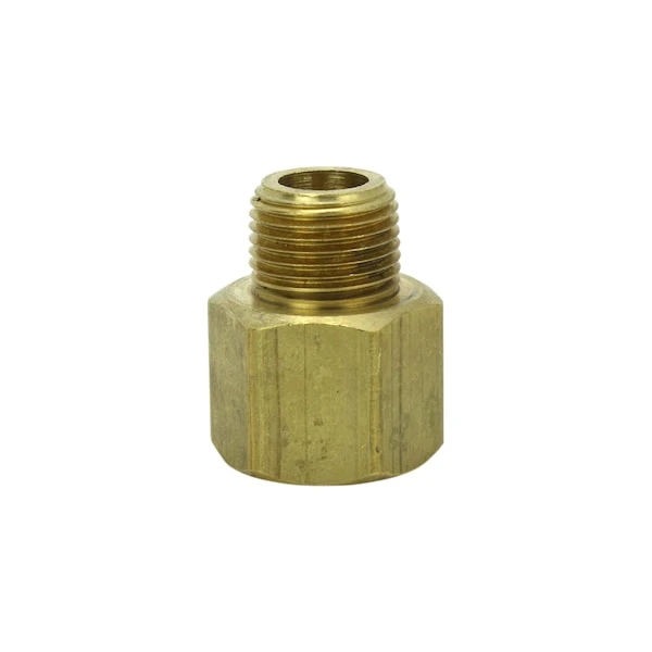 Adapter, 1/2 Inch FNPTx3/8 Inch MNPT, Brass