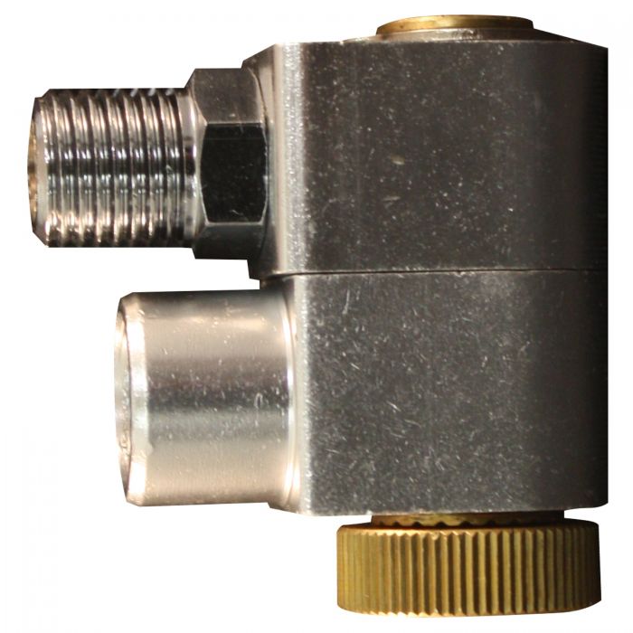 Swivel Hose Fitting Connector With Flow Control, 1/4 Inch NPT