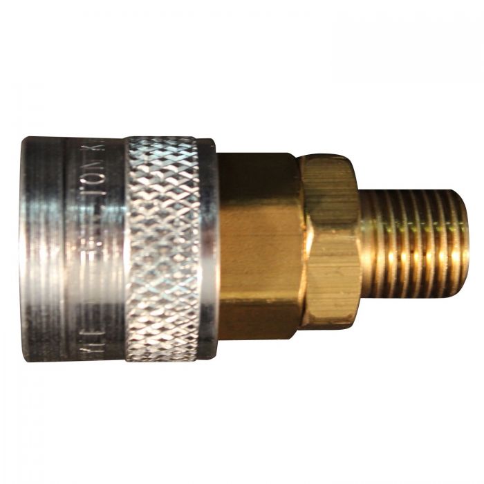 M Style Coupler, Male, Size 1/4 Inch