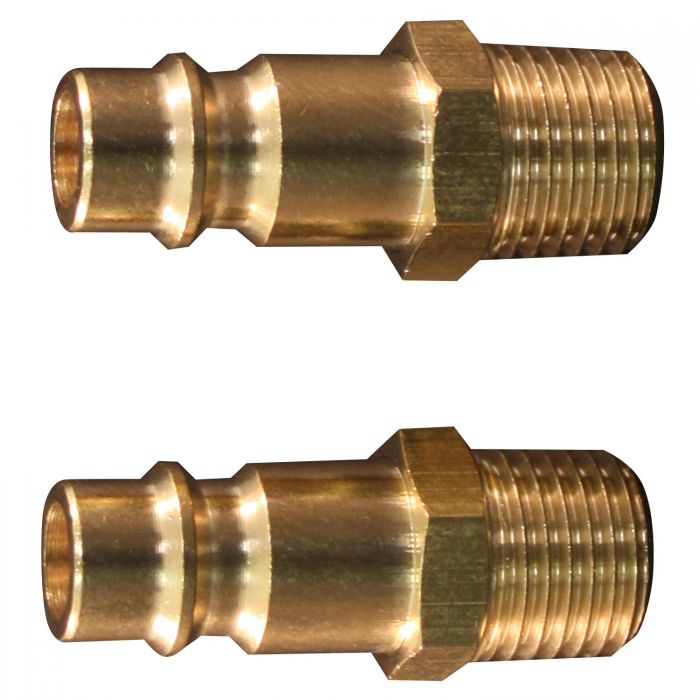 V Style Highflowpro Plug, Male, Size 1/4 Inch, Brass