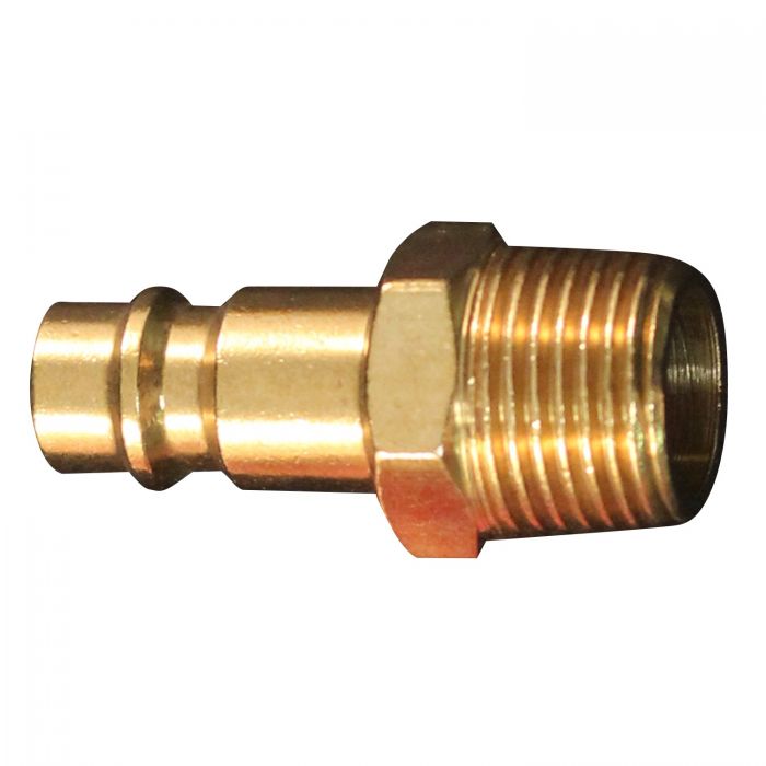 V Style Highflowpro Plug, Male, Size 3/8 Inch, Brass