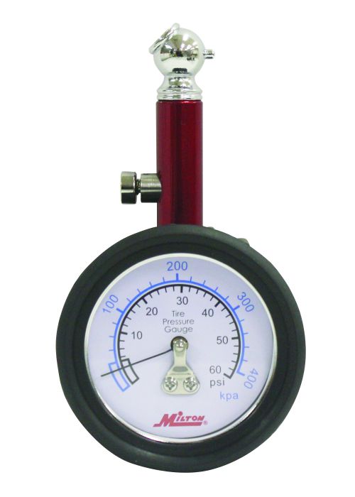 Dial Tire Gage, Single Head, 0-60 Psi