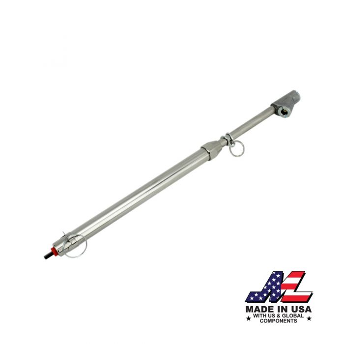 Tire Pressure Service Gauge, Dual Head Straight Foot Chuck, Re-Calibratable