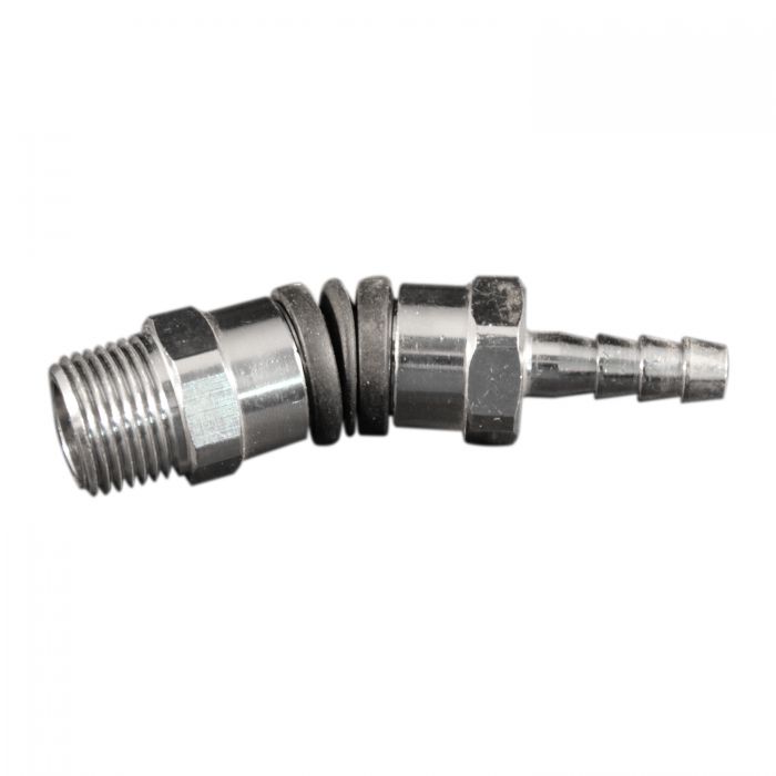 Swivel Hose Fitting, 1/4 Inch MNPT x 1/4 Inch Barb