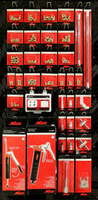 Grease Gun Merchandiser, 2 x 4 Feet Size