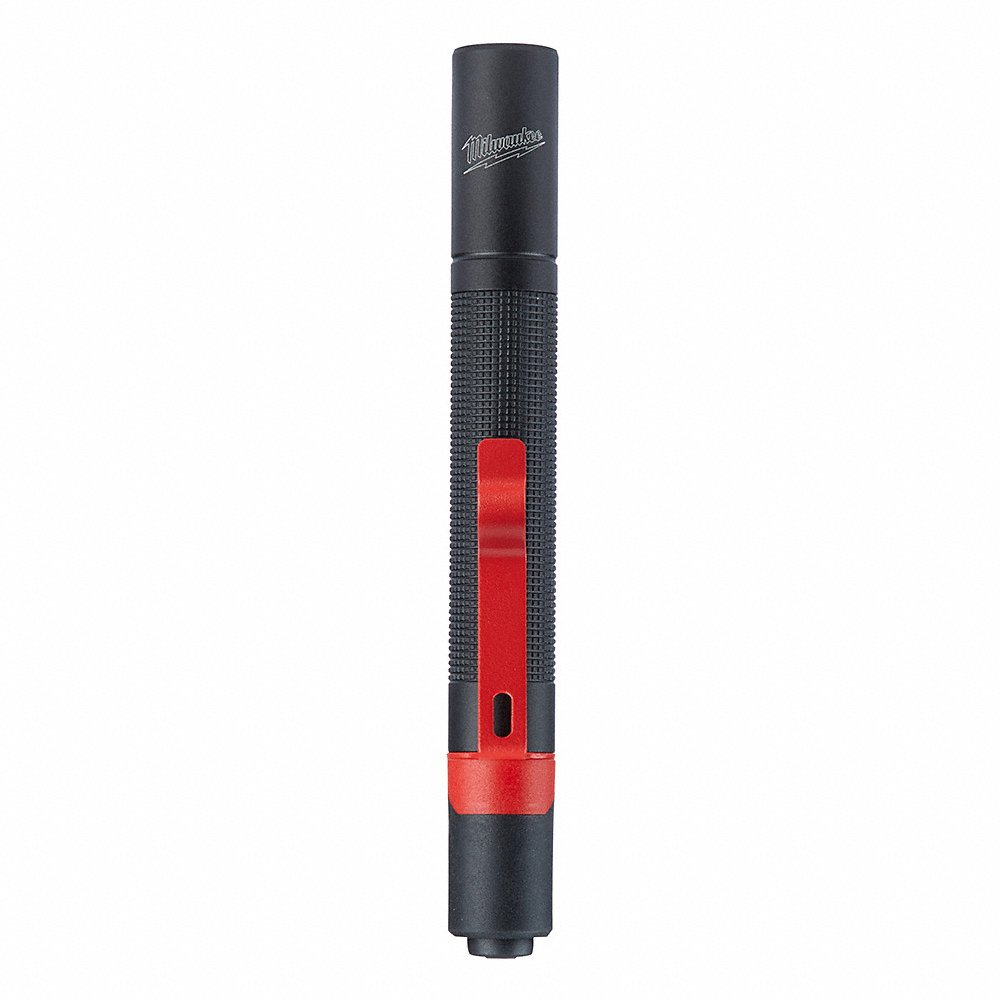 Waterproof Penlight, 100 lm Max Brightness, 3.3 hr Max Run Time, 2m Max Beam Distance, Red