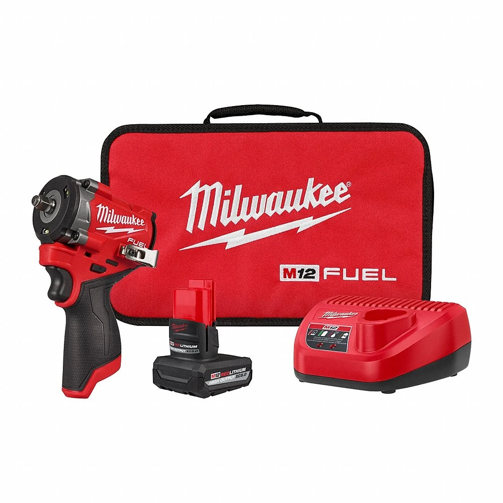 Impact Wrench, 3/8 Inch Drive Size, 400 ft-lb Fastening Torque, 550 ft-lb Breakaway Torque