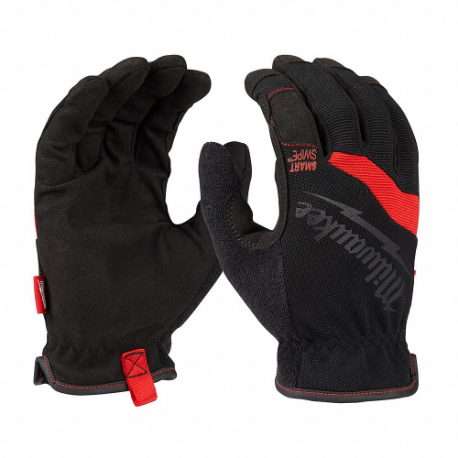 MILWAUKEE 48-22-8714 Work Gloves, 2XL, Mechanics Glove, Full Finger, Synthetic Leather, Elastic Cuff, Polyester | CT3KFV 787UX8