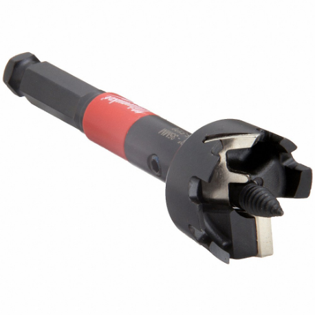 Self Feed Drill Bit, 1 3/8 Inch Drill Bit Size, Hex, 7/16 Inch Shank Dia, 5 Inch Length