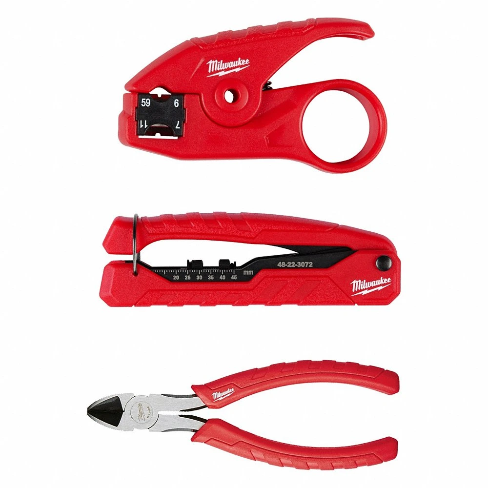 Coax Install Kit, 4 Total Pcs, Electrical and Telecom Tools, Tool Pouch