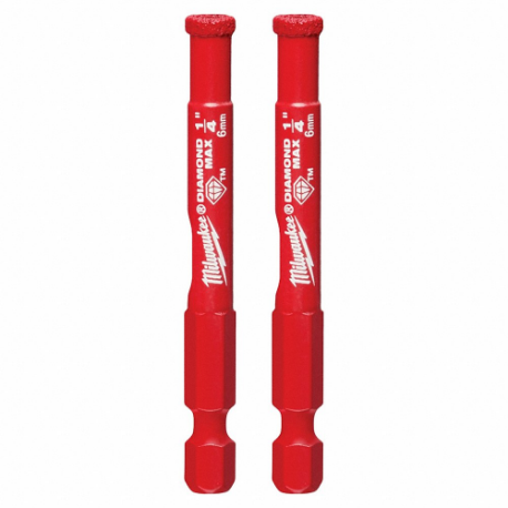 Hole Saw, 1/4 Inch Saw Dia, 1 5/8 Inch Max. Cutting Depth