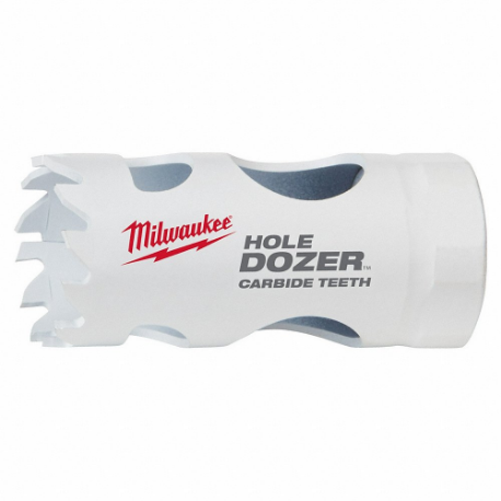 MILWAUKEE 49-56-0707 Hole Saw, 1 Inch Saw Dia, 4 Teeth per Inch, 1 5/8 Inch Max. Cutting Depth | CT3LAM 466J87