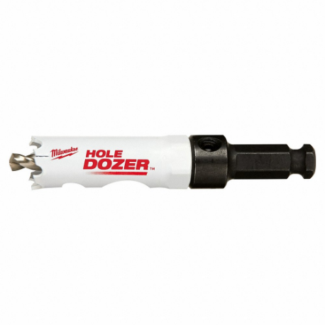 MILWAUKEE 49-56-9658 Hole Saw, 2 1/4 Inch Saw Dia, 3/5 Teeth per Inch, 1 5/8 Inch Max. Cutting Dp, Bi-Metal | CT3LAT 61UX15