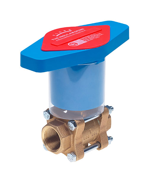 MILWAUKEE VALVE 17600TIH Ball Valve, With Thermal Insulator Handle, 3 Piece, Bronze | CE2UMT